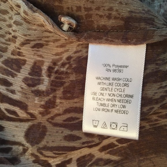 Nicole Richie Printed Raglan Sleeve Blouse & Tank - Picture 6 of 9